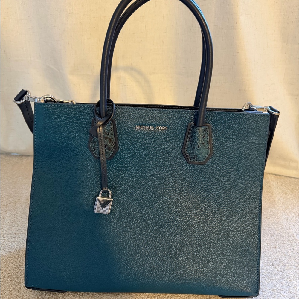 Michael Kors Dark Teal Satchel